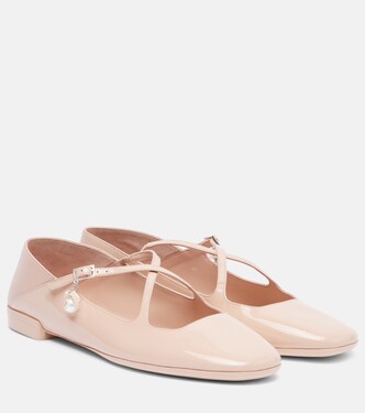 Ballerines Eleri en cuir verni | Jimmy Choo