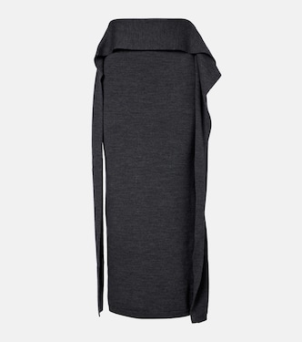 Tier wool maxi skirt | Entire Studios