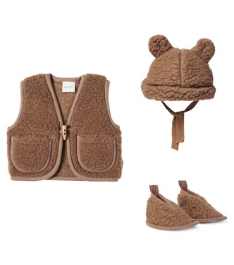 Baby Set aus Weste, Mütze und Schuhen | Binibamba
