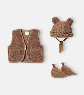 Baby Set aus Weste, Mütze und Schuhen | Binibamba