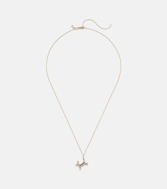 Halskette aus 14kt Gelbgold (585/1000) mit Diamant | Sydney Evan