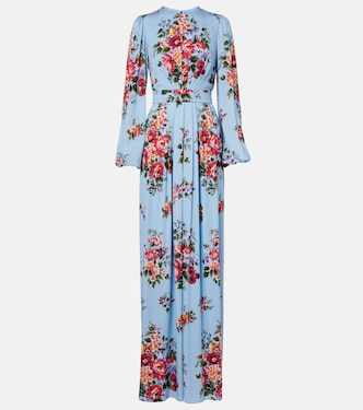 Floral silk-blend gown | Dolce&Gabbana