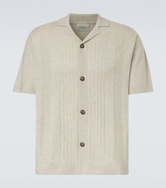 Gerone knitted cashmere polo shirt | Le Kasha