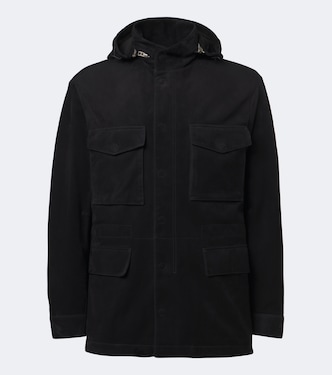 Hooded suede field jacket | Tom Ford