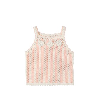 Larya crochet cotton tank top | Louise Misha