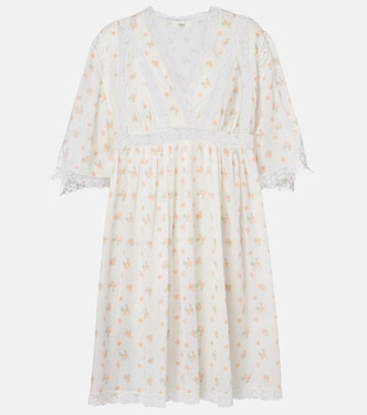 Floral cotton voile minidress  | Chloé