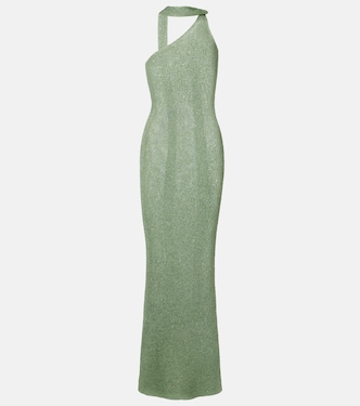 Aretha sequined one-shoulder maxi dress | Bananhot
