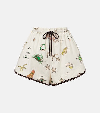 Printed cotton shorts | Alémais
