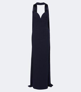 Scarf-detail corset gown | Roland Mouret