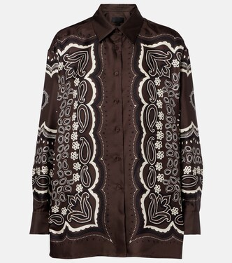 Alfie printed silk twill shirt | Nili Lotan