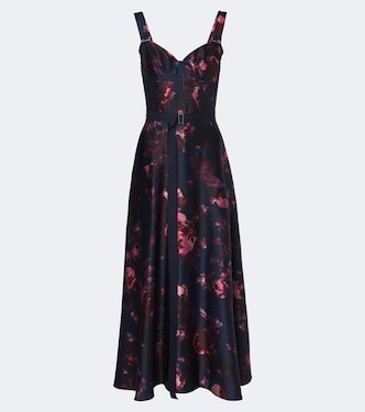 Belted floral bustier dress | Erdem