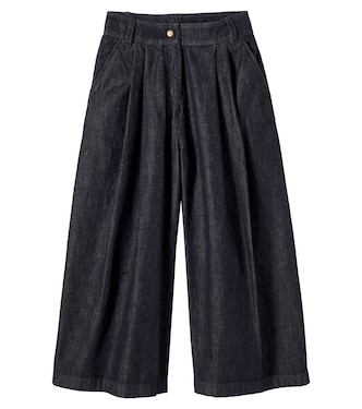 Pleated wide-leg jeans | Moncler Enfant