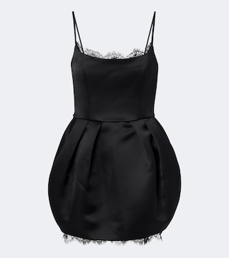 Lace-trimmed duchesse minidress | Blumarine