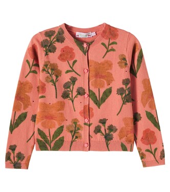 Mina floral cotton and cashmere cardigan | Bonpoint