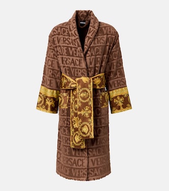 I Heart Baroque cotton terry bathrobe | Versace Home