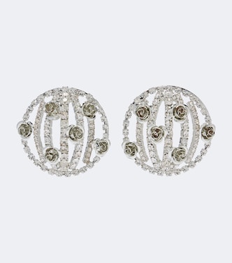 Floral-appliqué embellished earrings | Magda Butrym