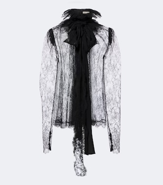Bonnie sheer lace blouse | Khaite