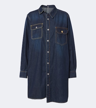 Robe chemise asymétrique en denim | Sacai