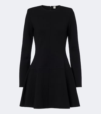 Pleated wool-blend minidress | Toteme