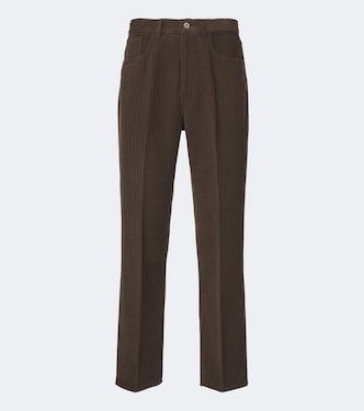 Wool and cashmere corduroy straight pants | Auralee