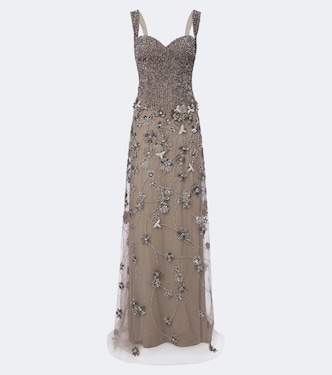Embellished tulle gown | Georges Hobeika