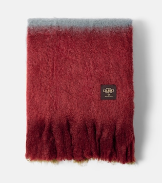 Color Block mohair and wool-blend throw | Mantas Ezcaray
