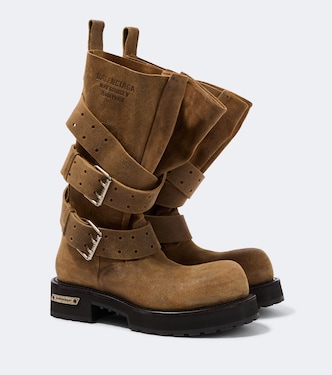 Venom suede biker boots | Balenciaga