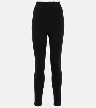 High-Rise Leggings aus Kaschmir | Alaïa
