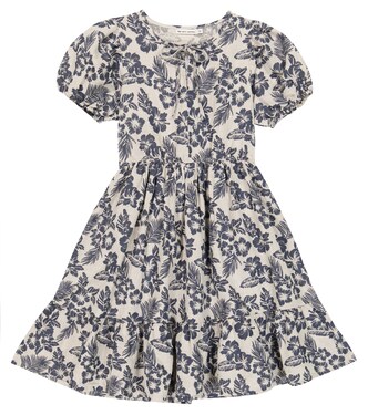 Hibiscus floral linen and cotton dress | The New Society