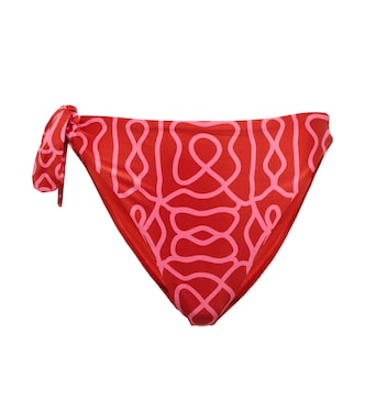 Coral printed bikini bottoms | Agua by Agua Bendita