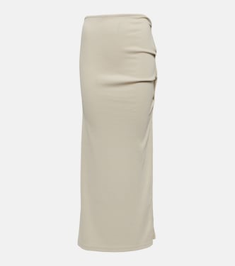 Open Twist ribbed-knit maxi skirt | Christopher Esber
