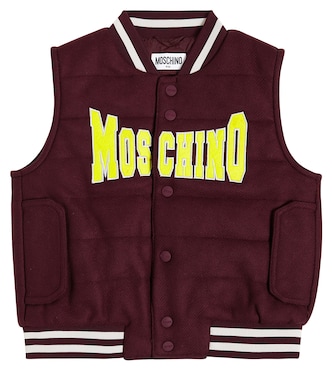 Logo padded vest | Moschino Kids