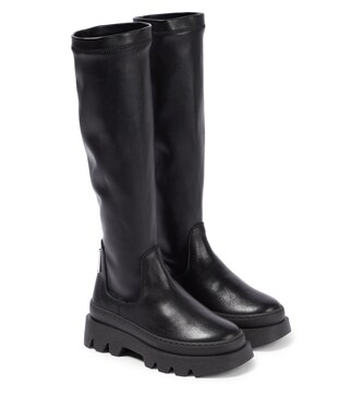 Leather combat boots | Monnalisa