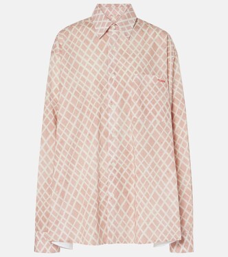 Checked cotton poplin shirt | Marni