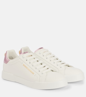 Portofino embellished leather sneakers | Dolce&Gabbana