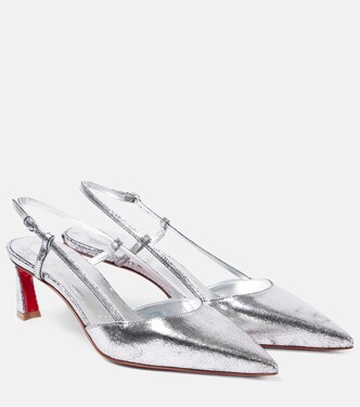 Salones Condoroline 55 de piel metalizada | Christian Louboutin