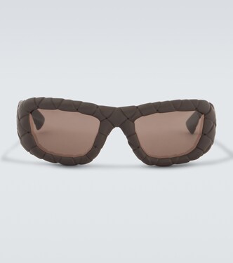 Eckige Sonnenbrille Intrecciato | Bottega Veneta
