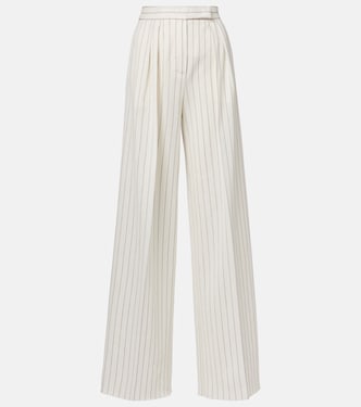 Pantalon droit Clarion en coton et lin | Max Mara