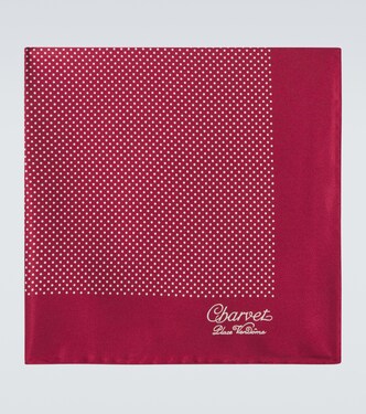 Printed silk handkerchief | Charvet