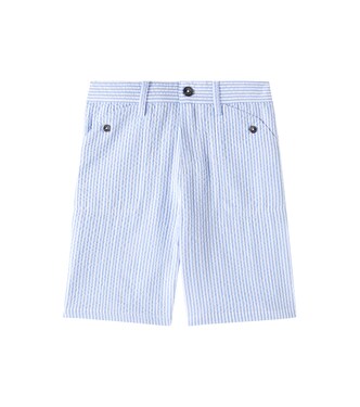 Striped cotton seersucker shorts | Tartine et Chocolat