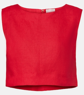 Martina linen crop top | Posse