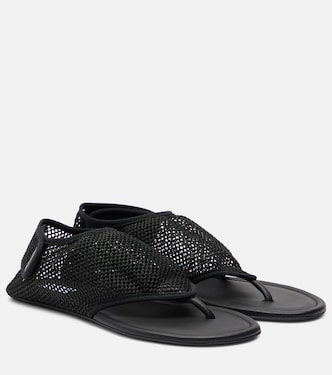 Fishnet thong sandals | Alaïa