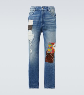 Patchwork straight jeans | Loewe