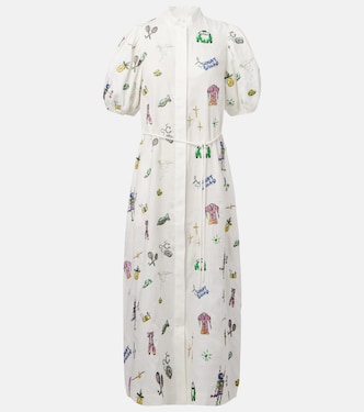 Play embroidered linen shirt dress | Alémais