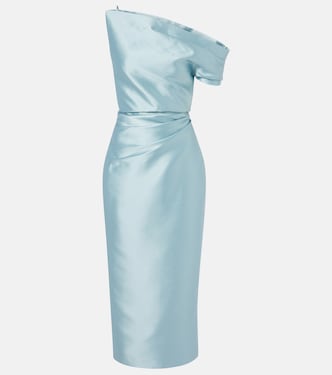 Robe de cocktail Ellison en satin | Solace London