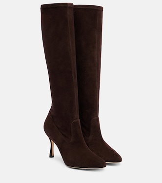 Myconia suede knee-high boots | Manolo Blahnik