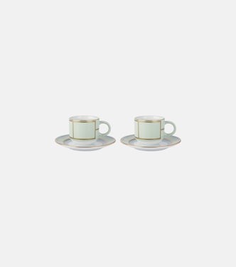 Diva set of 2 porcelain espresso cups and saucers | Ginori 1735