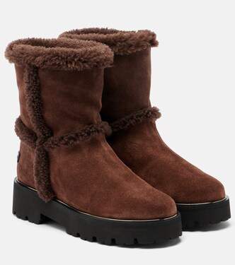 Ankle Boots Teddi mit Shearling | Aquazzura