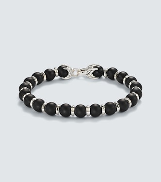 Spiritual Beads sterling silver bracelet with black onyx  | David Yurman