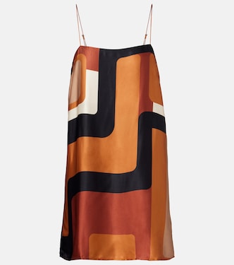 Phylis printed satin minidress | Faithfull